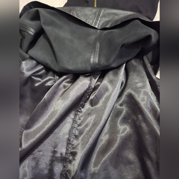 Michael Kors Lambs Leather Black Dress. Size 8 - Picture 15 of 16